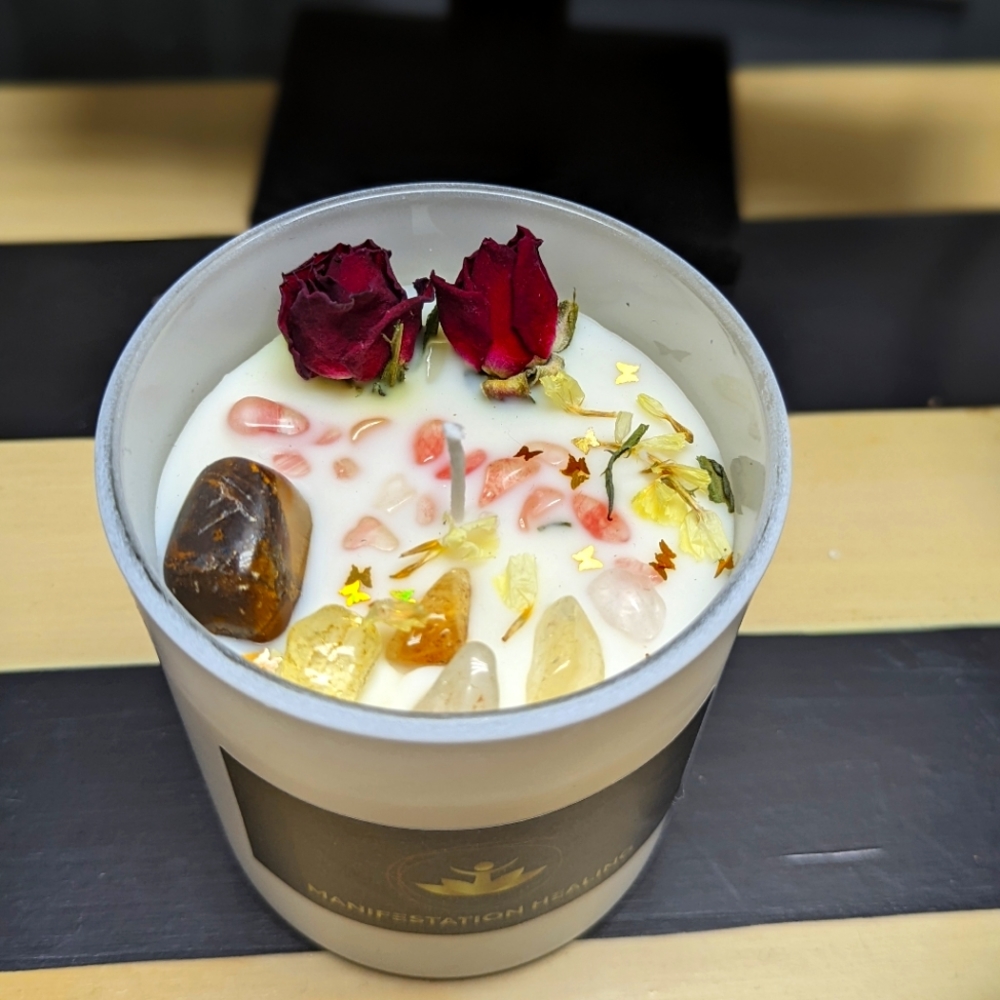 Aries Zodiac healing candle